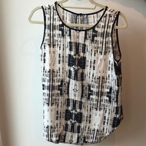 Margaret O’Leary Black and White Tank Blouse